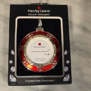 Harvey Lewis Holiday Ornament with Swarovski Crystals